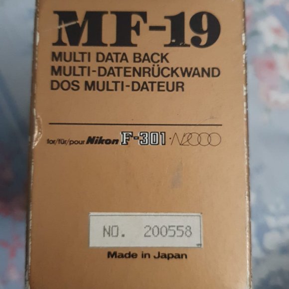 Nikon MF-19 Multi Data Back for Nikon F-501/N2020 & F-301/N2000 Boxed - Picture 6 of 6